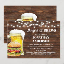 Burger Rústica y Ceremonia Adultos Cumpleaños