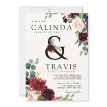 Burgundy Bouquet | Línea Ampersand Negrita