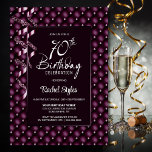 Invitación Burgundy Diamond Pattern 70th Birthday Party<br><div class="desc">Invite a sus amigos y seres queridos con esta elegante invitación de fiesta de cumpleaños 70 con el patrón de diamantes de color burdeos que incluye un área de texto de personalizable que le permite incluir sin esfuerzo todos los detalles necesarios para su celebración especial de cumpleaños, incluyendo la fecha,...</div>