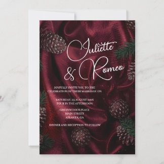 Invitación Burgundy Elegance 