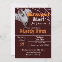Burgundy Ghost Halloween