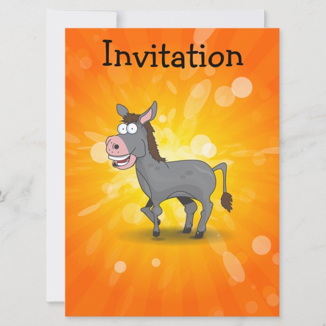 Invitación Burro (Anverso)