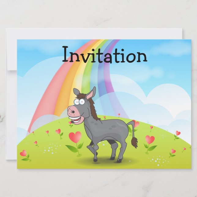 Invitación Burro (Anverso)