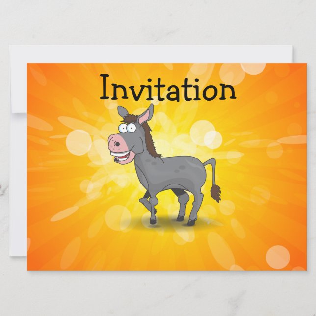 Invitación Burro (Anverso)