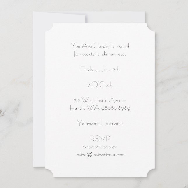 Invitación Burst (fondo de estilo Letterpress) (Anverso)