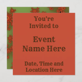 Invitación Burst Fractal de otoño