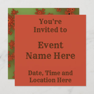 Invitación Burst Fractal de otoño