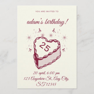 Invitación Burst of Fun – Editable Birthday Party Invitation 