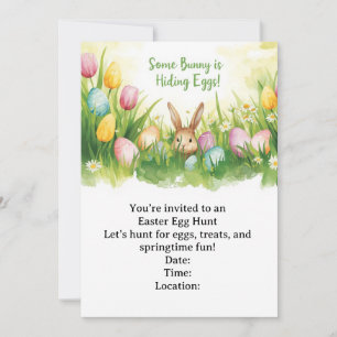 Invitación Buscando huevos de Pascua
