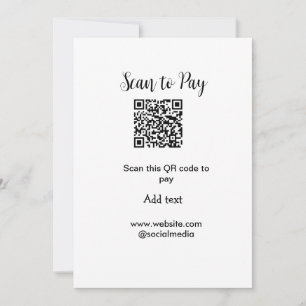 Invitación Buscar para pagar el análisis código QR agregar de