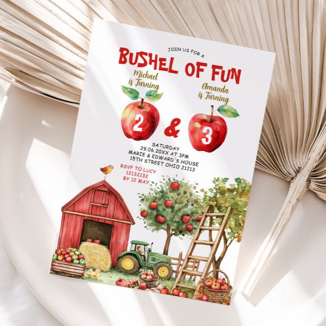 Invitación Bushel de un hermano divertido cumpleaños, Red Gin (Subido por el creador)