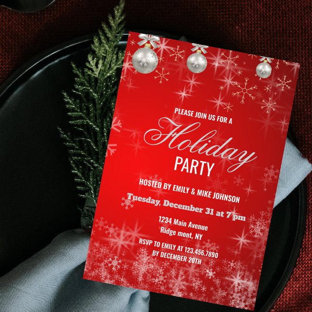Invitación Business Company Employee Corporate holiday party (Subido por el creador)