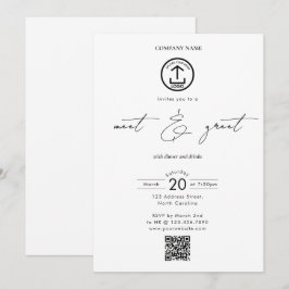 Invitación Business Networking Dinner Event Logo Script