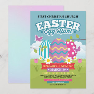 Invitación Busqueda de huevos de Pascua