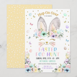 Invitación Búsqueda de huevos de Pascua Ojos de conejo Arcoír