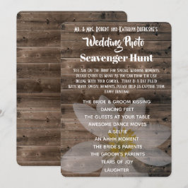 Invitación Búsqueda del Tesoro de Fotos de Boda