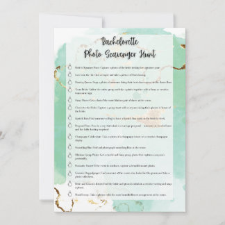 Invitación Búsqueda del Tesoro de Fotos para Despedida de Sol