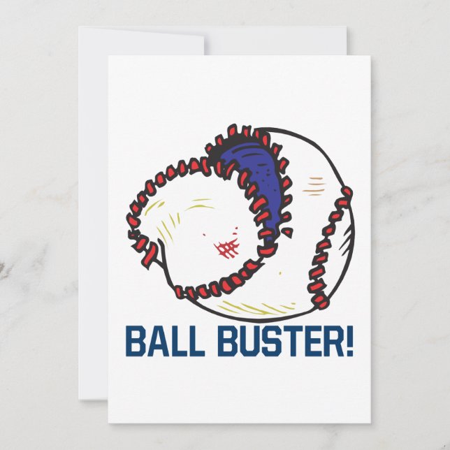 Invitación Buster de bolas (Anverso)