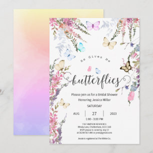 Invitación Butfly Bridal Shower