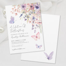Butfly Wildflower Bridal Shower