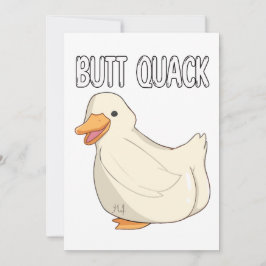 Invitación Butt Quack
