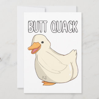 Invitación Butt Quack