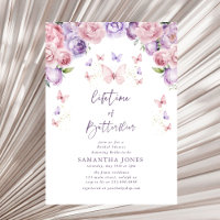 Butterflies Pink Purple Briple Shower