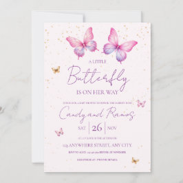 Invitación Butterfly Baby Shower Invitation