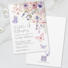 Invitación Butterfly Wildflower Bridal Shower