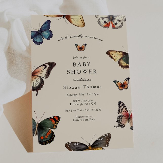 Invitación Butterfly Wings Baby Shower (Subido por el creador)