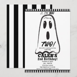 Invitación ¡BUU! Fantasma Lindo y Espeluznante Fiesta de Hall