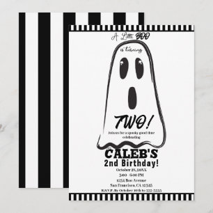 Invitación ¡BUU! Fantasma Lindo y Espeluznante Fiesta de Hall