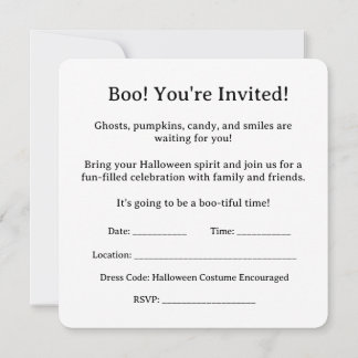 Invitación ¡Buuu! ¡Estás invitado!