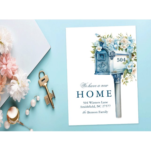 Invitación Buzón Floral Casa Nueva Nos Mudamos (Subido por el creador)