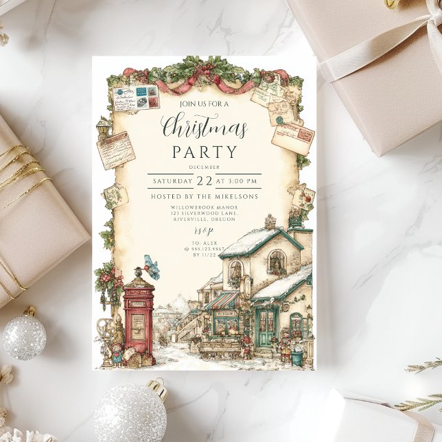Invitación Buzón Victoriano de Navidad (Subido por el creador)