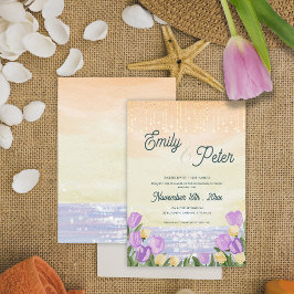 Invitación “By the Sea” Watercolor Beach Wedding