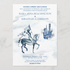 Invitación *~* Caballero de Castillo Medieval en Boda de Caba