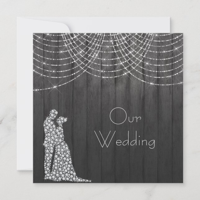 Invitación Caballero de Crystal Light en boda de armadura bri (Anverso)