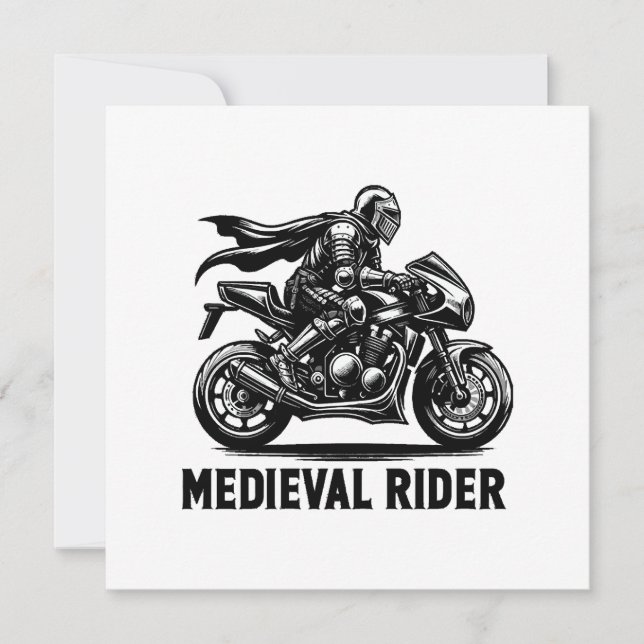 Invitación caballero medieval (Anverso)