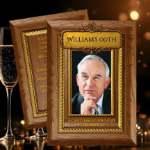 Caballeros Elegante Rústico Dorado Madera Foto Cum