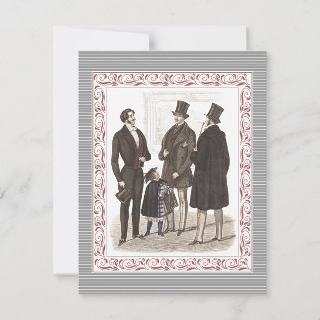 Invitación Caballeros Solamente Fiesta de Soltero Elegante (Anverso)