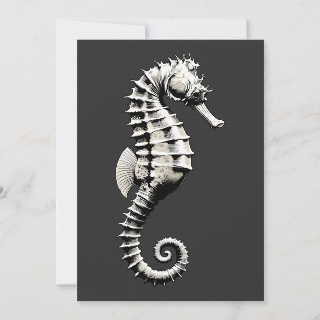 Invitación Caballito de mar  (Anverso)