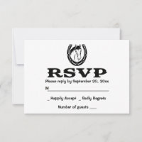 Caballo de boda RSVP Western Country Horseshoe