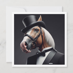 Invitación Caballo de caballeros, fiesta de cumpleaños de cab