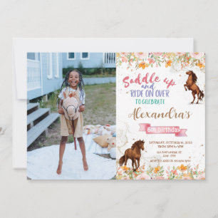 Invitación Caballo de fotos