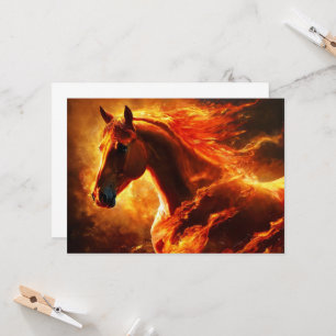 Invitación caballo de fuego, caballo, animales, llama, fuego