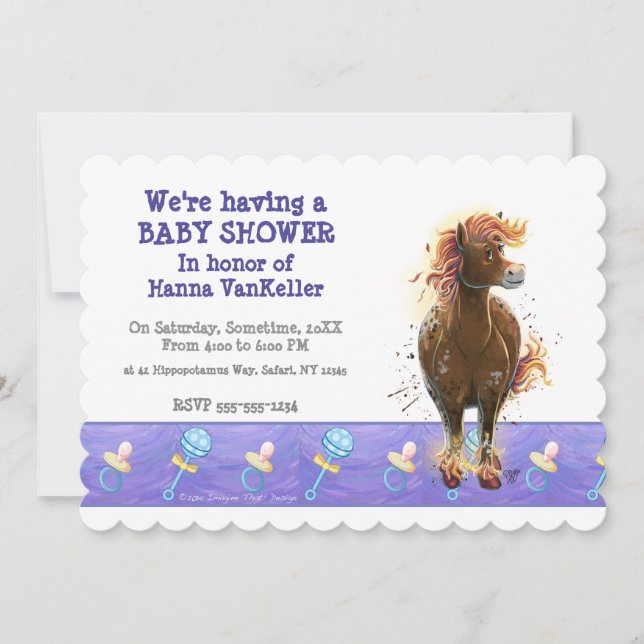 Invitación Caballo de Fuego Tiempo de Fiesta (Anverso)