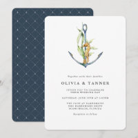 Caballo de mar y Boda Náutico Anchor
