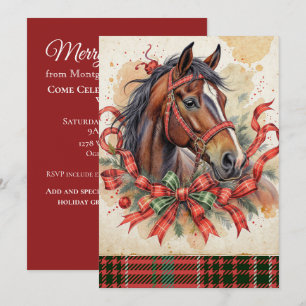 Invitación Caballo de Navidad