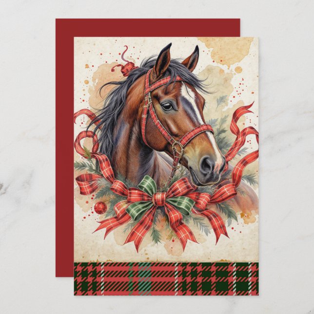 Invitación Caballo de navidades (Anverso / Reverso)